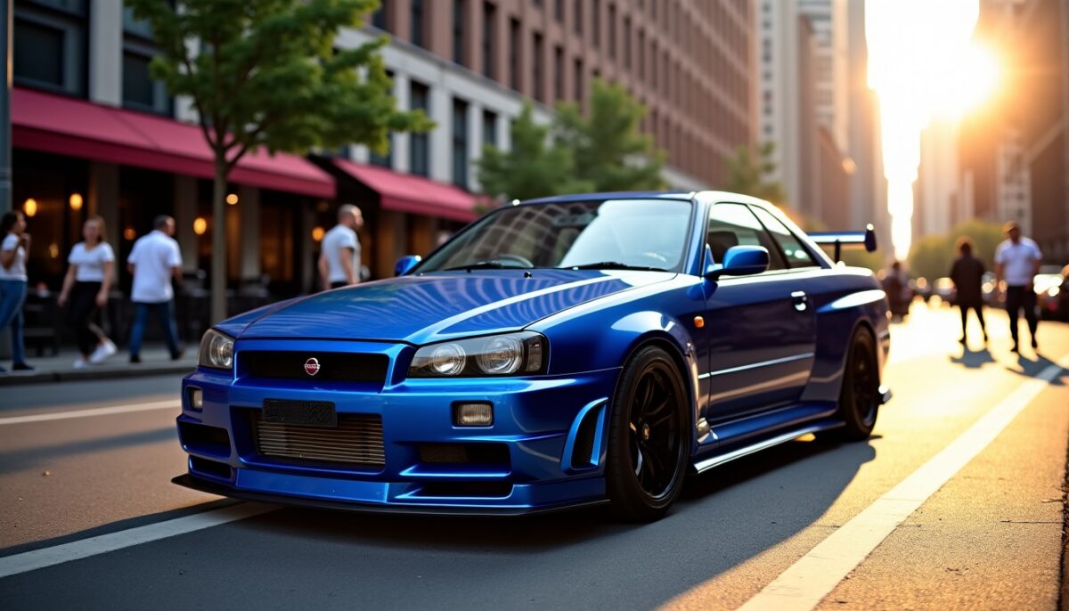 Nissan R34 Skyline Sedan : une berline alliant puissance et accessibilité