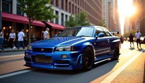 Nissan R34 Skyline Sedan : une berline alliant puissance et accessibilité